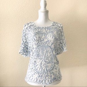 Coco + Carmen | Crochet Top Swim Cover Up S/M